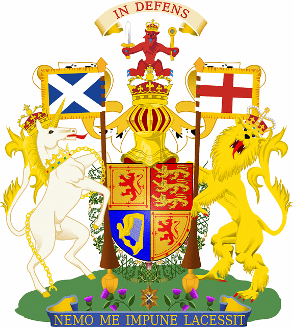 Герб Великобританії (шотландский варіант)